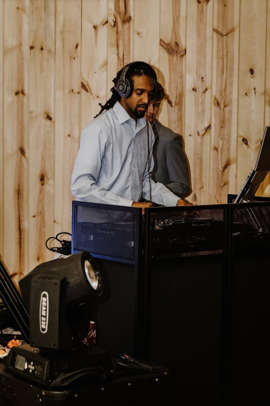 Q performing at the DJ booth
